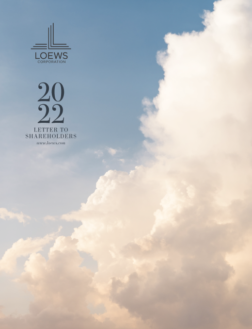 2022_Loews_LetterToShareholders Cover.png